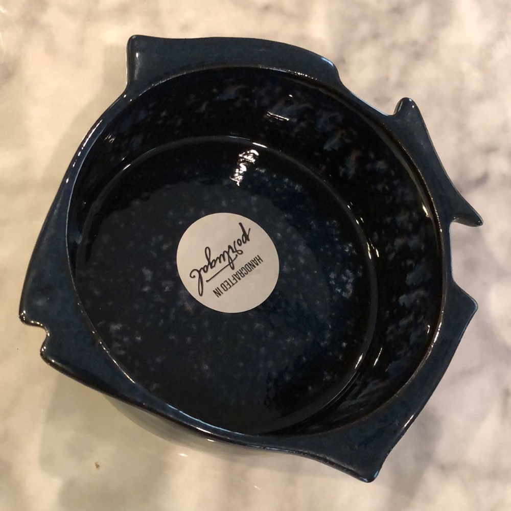 Portugal Blue Fish Terra-cotta Pottery Bowl/New